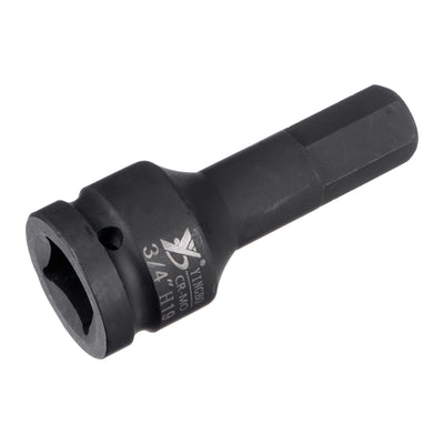 Harfington Impact Hex Bit Socket, High Carbon Steel Metric