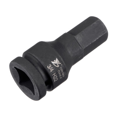 Harfington Impact Hex Bit Socket, High Carbon Steel Metric