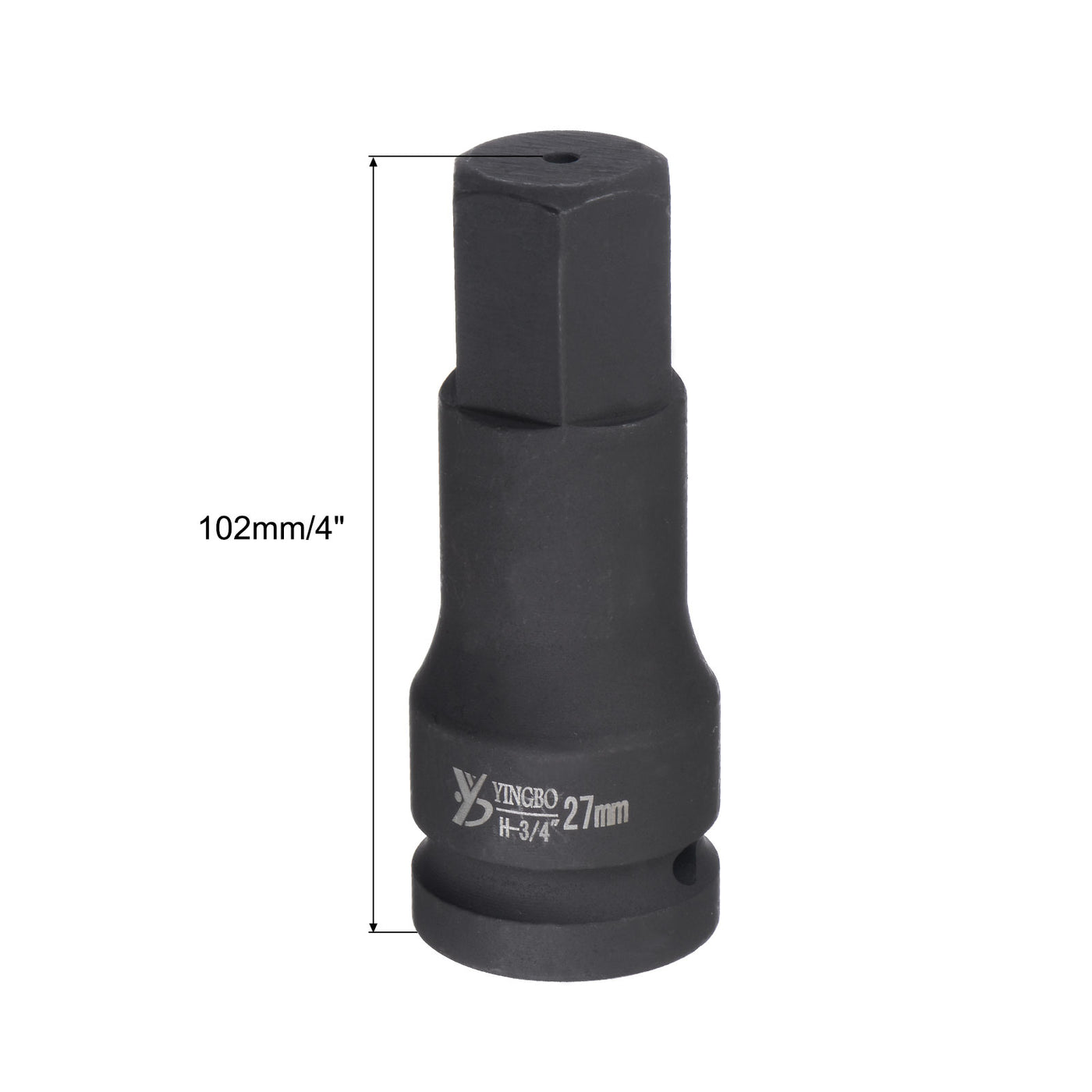 Harfington Impact Hex Bit Socket, High Carbon Steel Metric