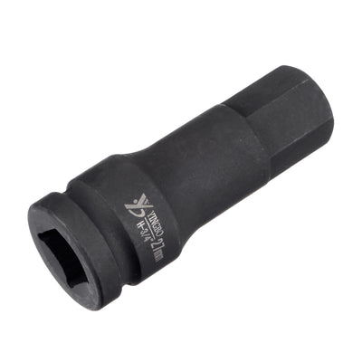 Harfington Impact Hex Bit Socket, High Carbon Steel Metric