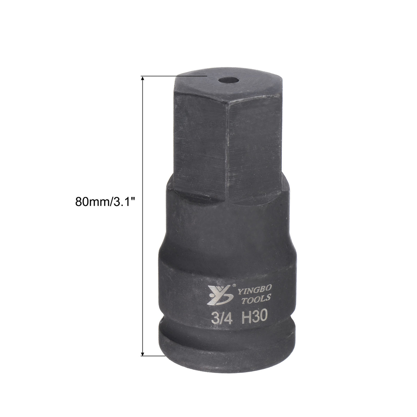 Harfington Impact Hex Bit Socket, High Carbon Steel Metric