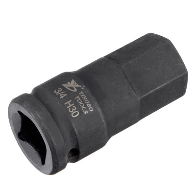 Harfington Impact Hex Bit Socket, High Carbon Steel Metric