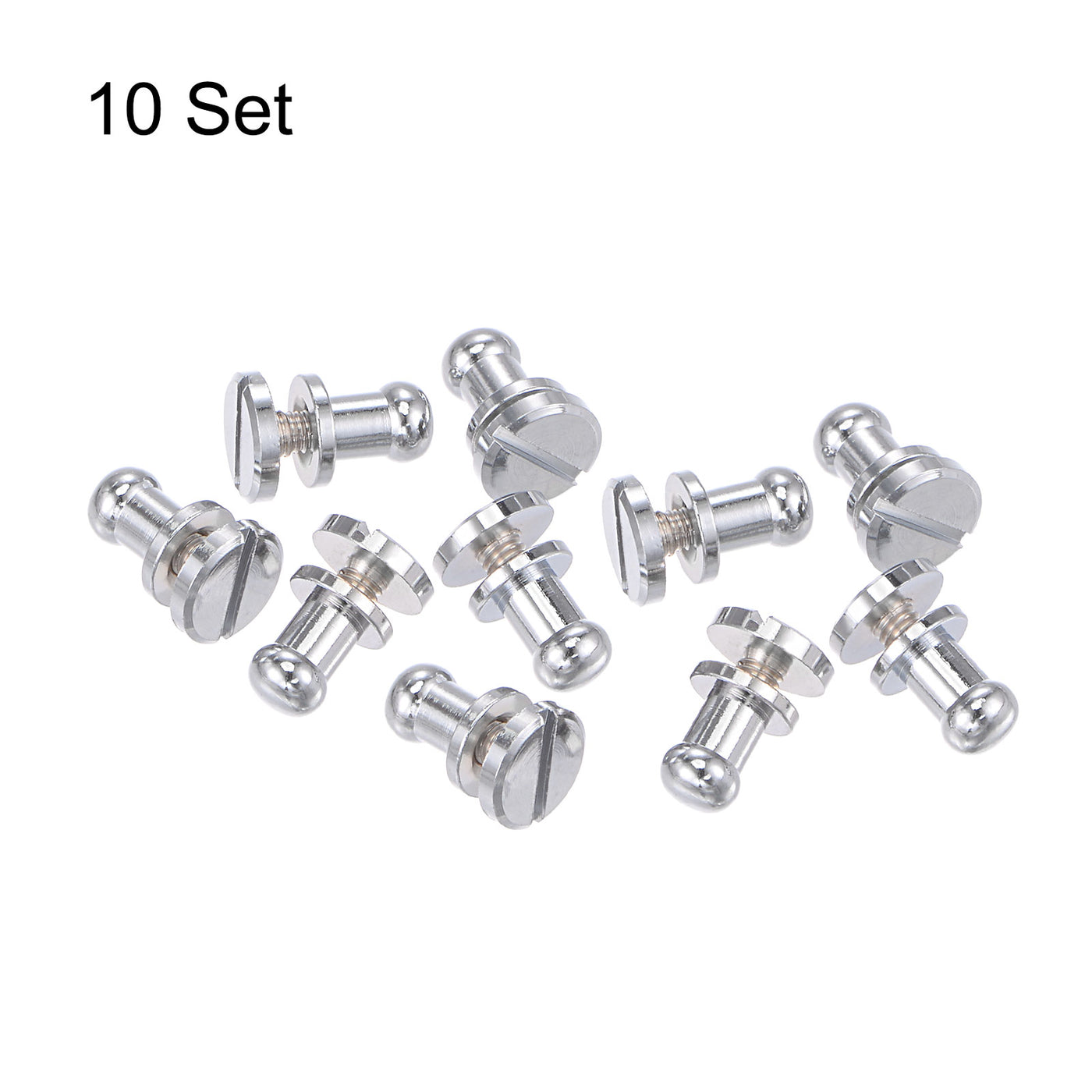 Harfington Brass Round Head Stud Screw Rivets for Leather Craft