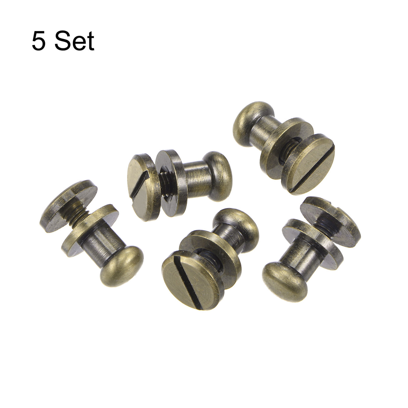 Harfington Brass Round Head Stud Screw Rivets