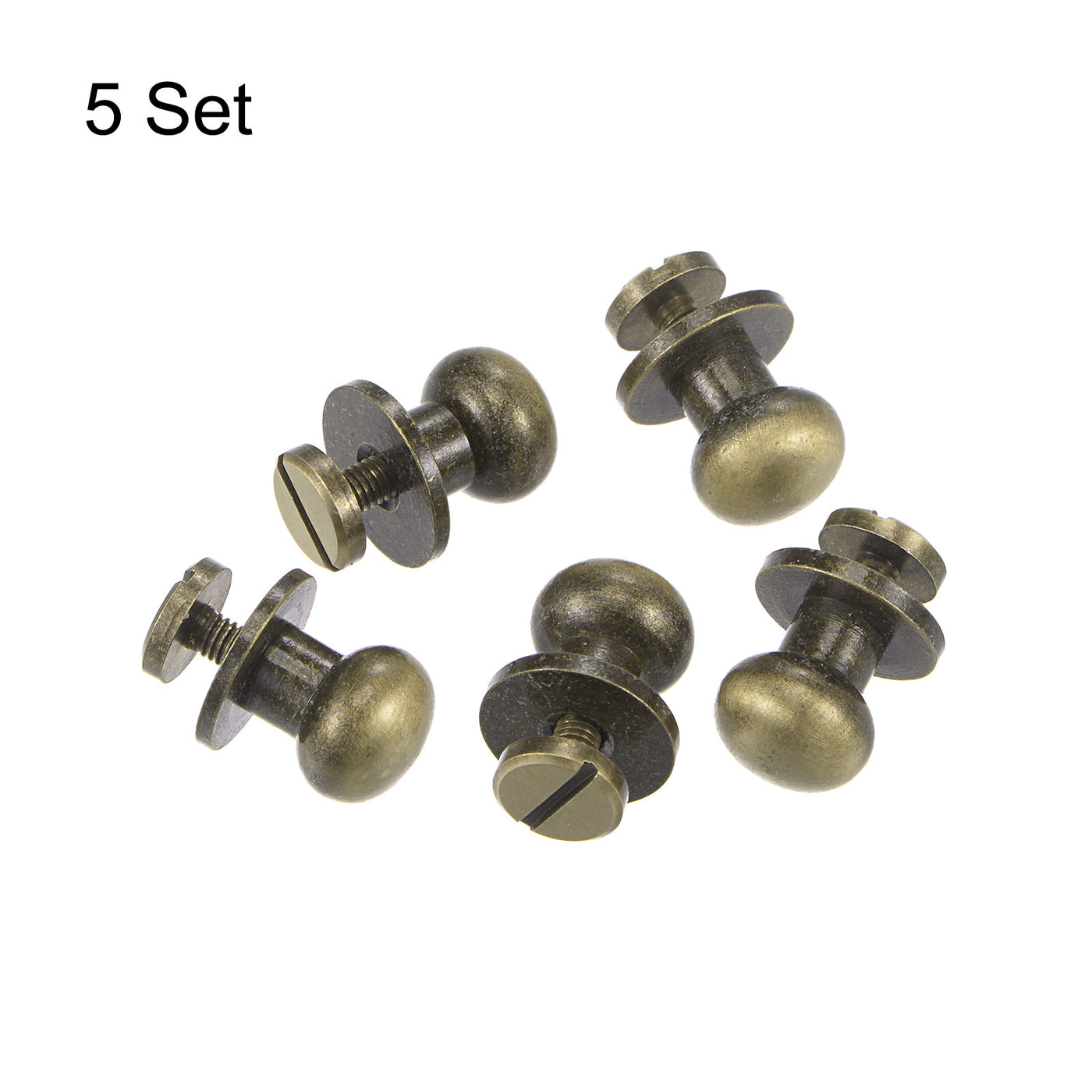 Harfington Brass Round Head Stud Screw Rivets