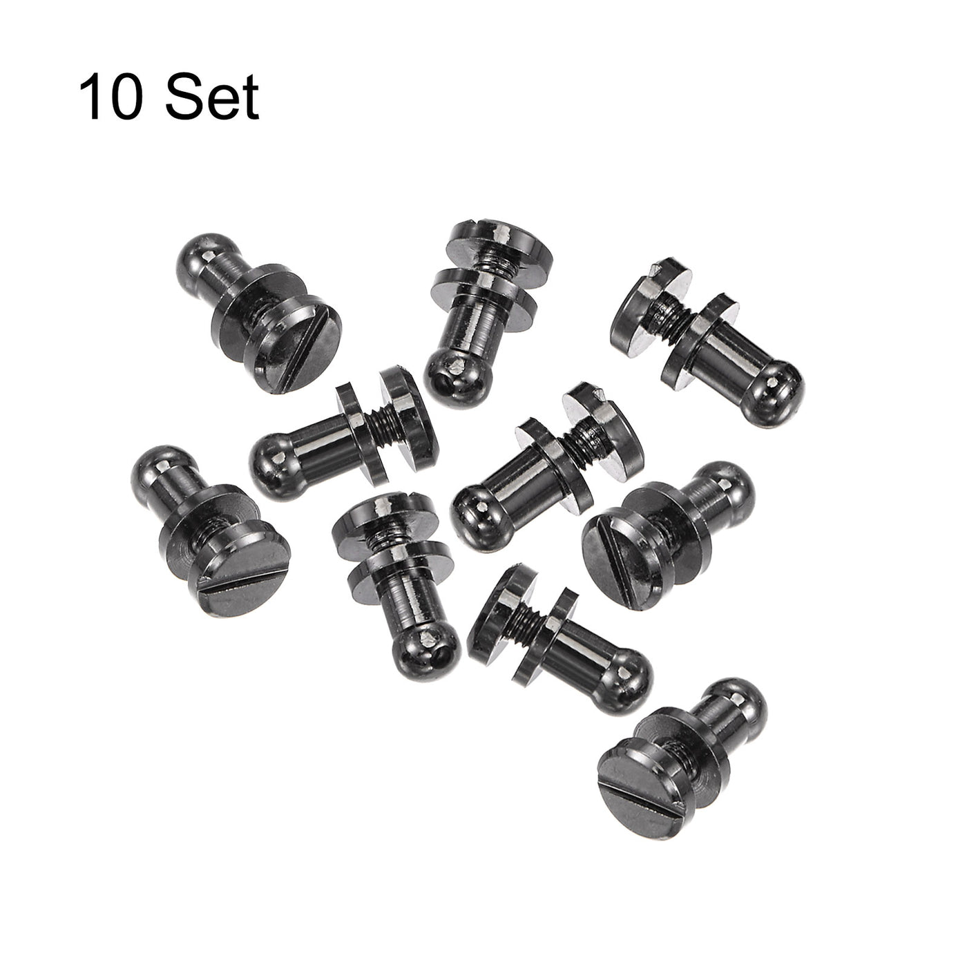 Harfington Brass Round Head Stud Screw Rivets for Leather Craft