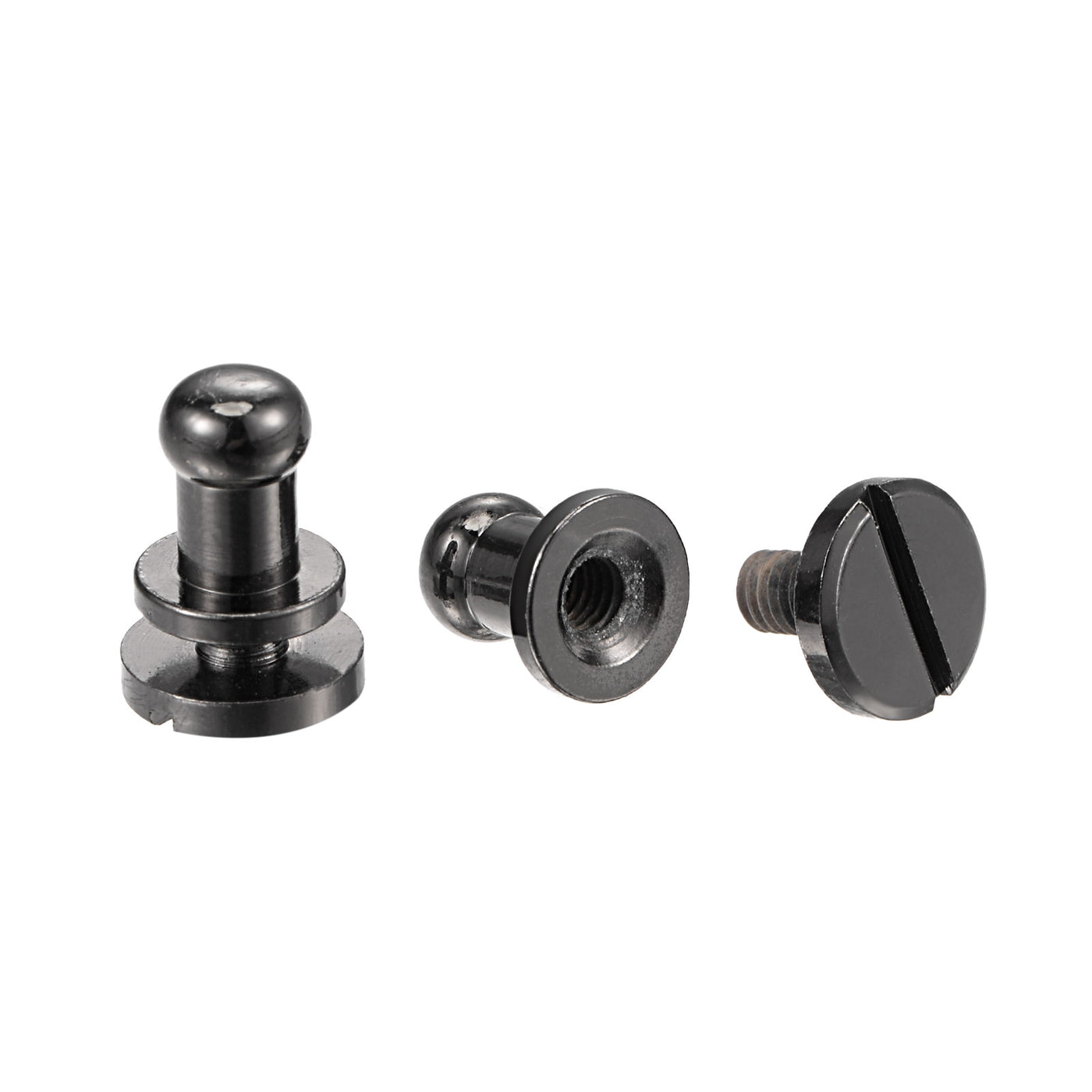 Harfington Brass Round Head Stud Screw Rivets for Leather Craft