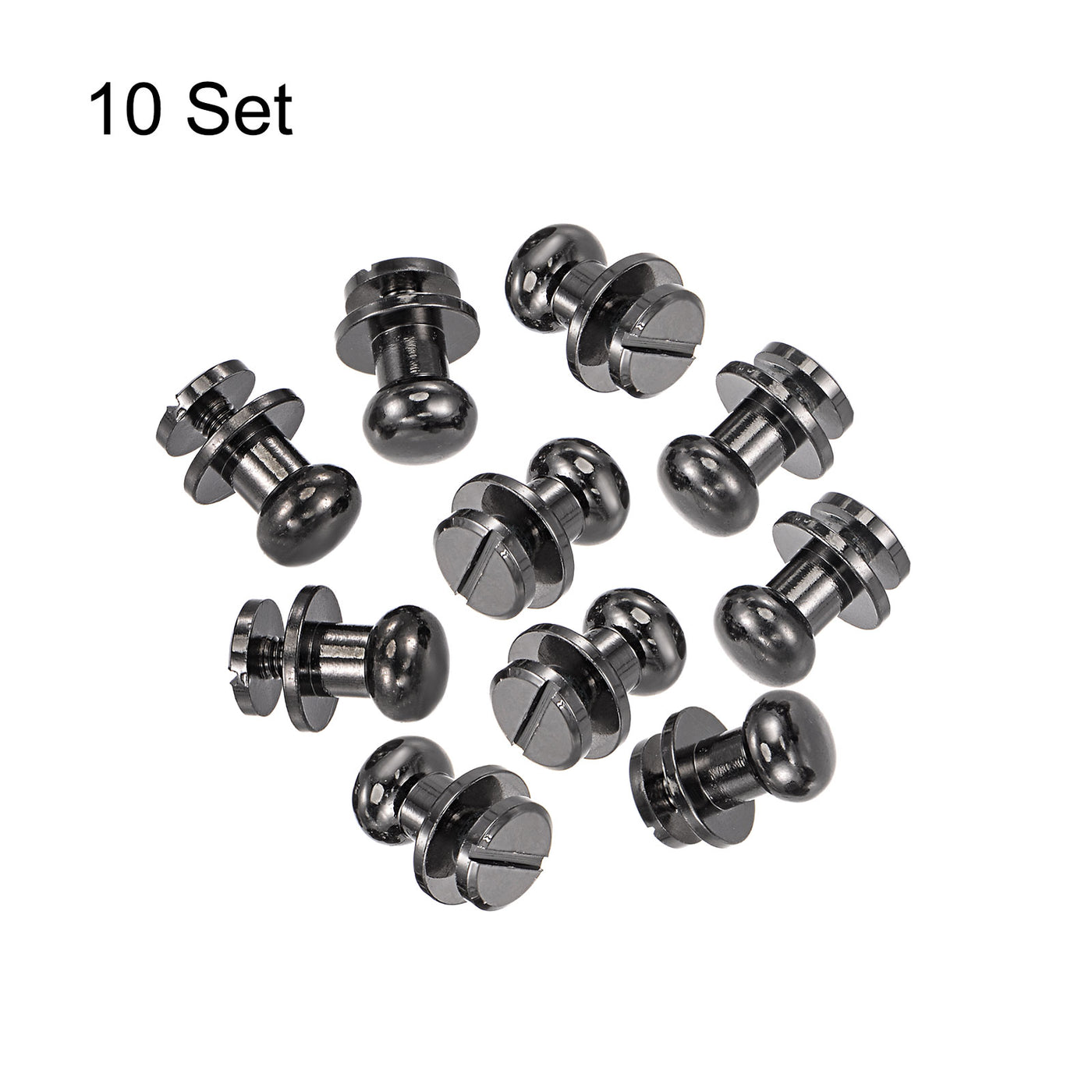Harfington Brass Round Head Stud Screw Rivets for Leather Craft