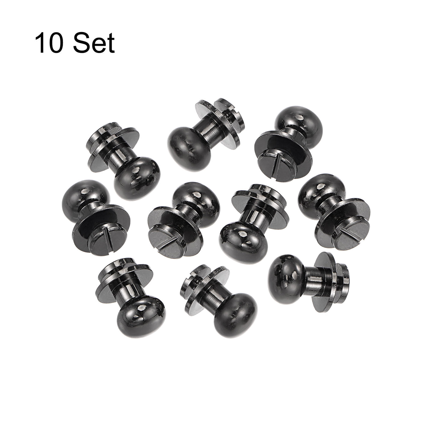 Harfington Brass Round Head Stud Screw Rivets for Leather Craft