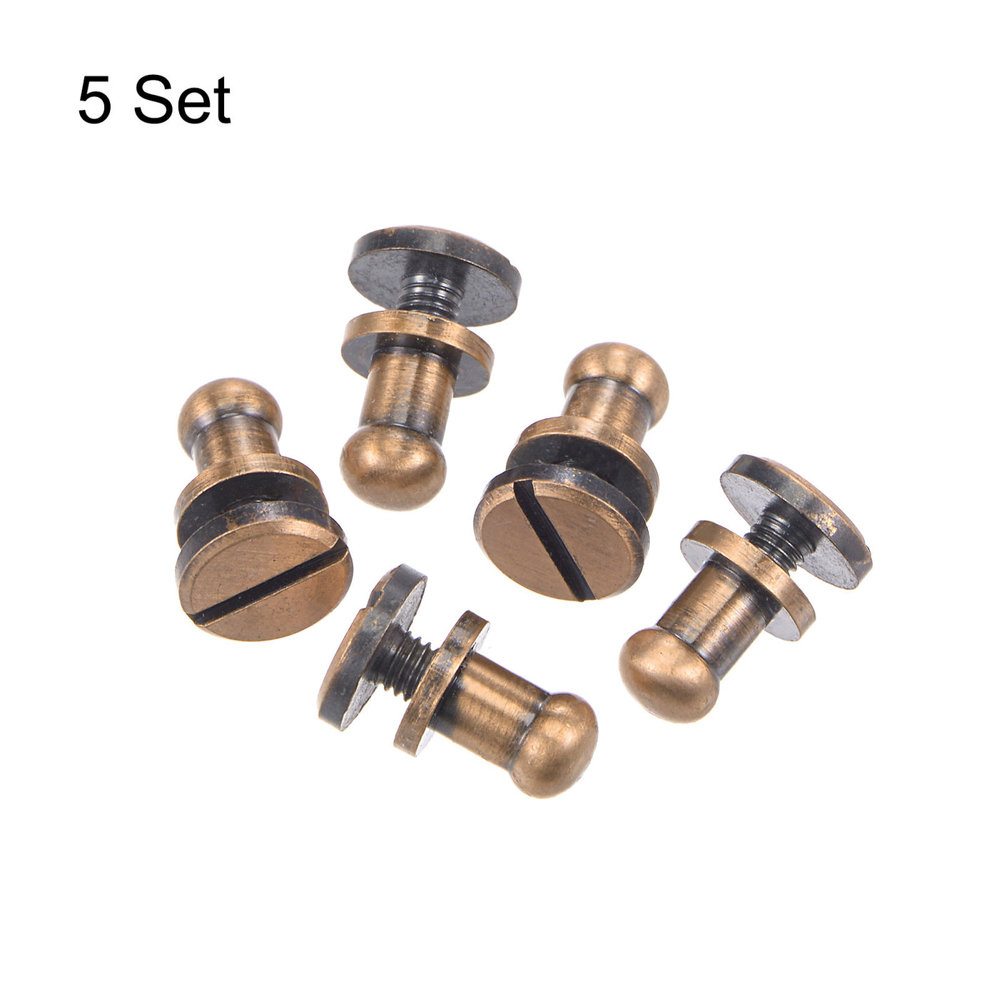 Harfington Brass Round Head Stud Screw Rivets