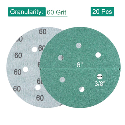Harfington Sandpaper Hook Loop Backed Orbital Sanding Disc