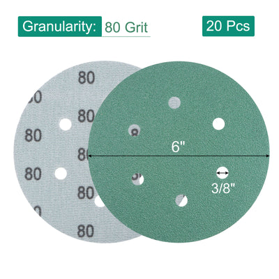 Harfington Sandpaper Hook Loop Backed Orbital Sanding Disc