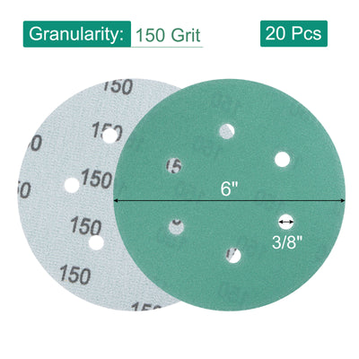 Harfington Sandpaper Hook Loop Backed Orbital Sanding Disc