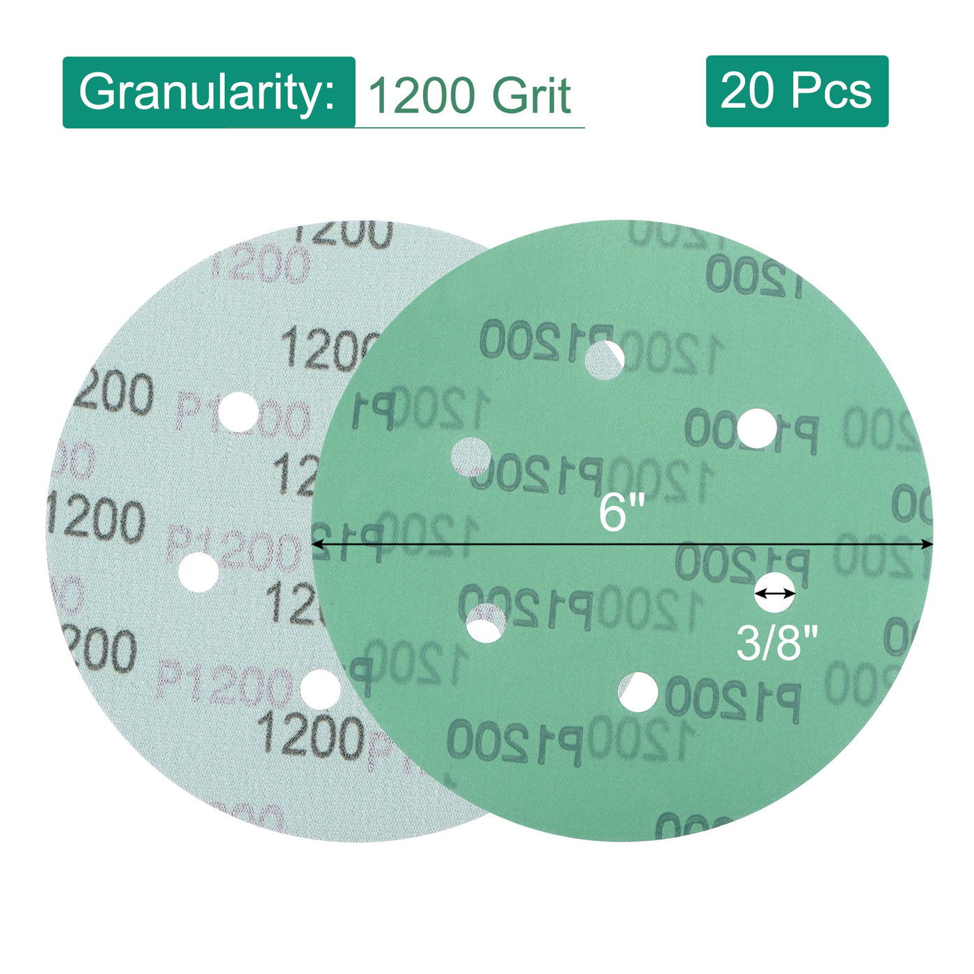 Harfington Sandpaper Hook Loop Backed Orbital Sanding Disc
