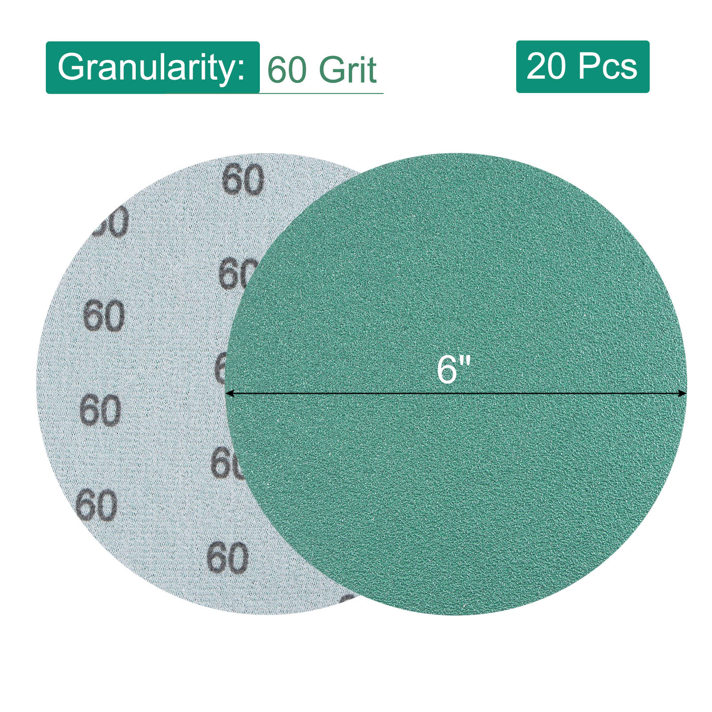 Harfington Sandpapers Hook Loop Backed Random Orbital Sanding Disc