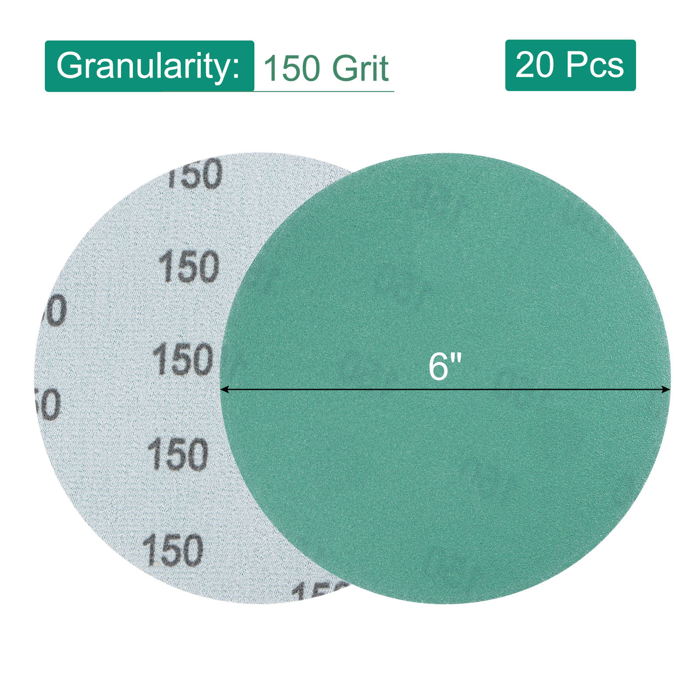 Harfington Sandpapers Hook Loop Backed Random Orbital Sanding Disc