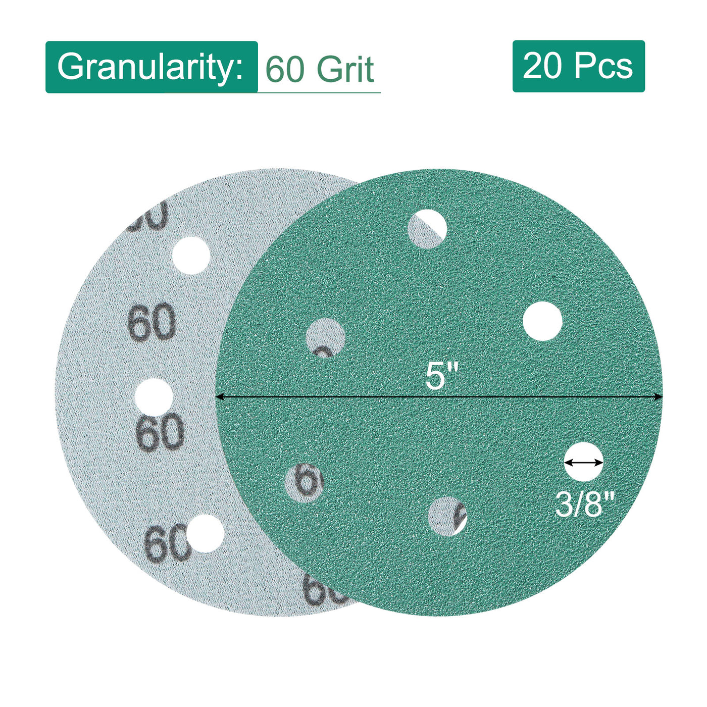 Harfington Sandpapers Hook Loop Backed Sanding Disc