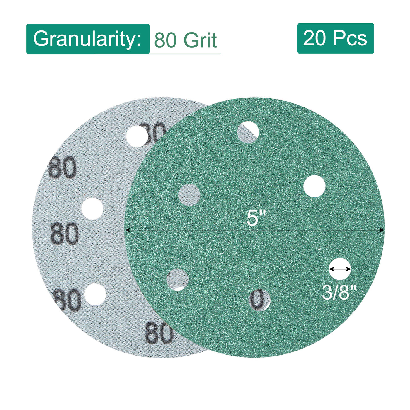 Harfington Sandpapers Hook Loop Backed Sanding Disc