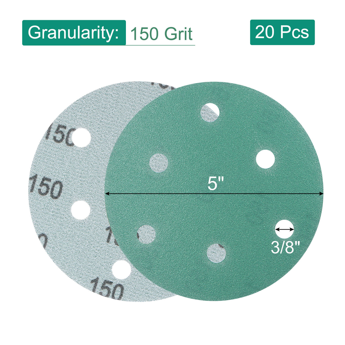Harfington Sandpapers Hook Loop Backed Sanding Disc