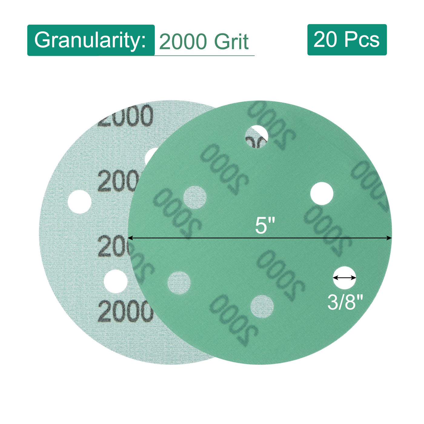 Harfington Sandpapers Hook Loop Backed Sanding Disc