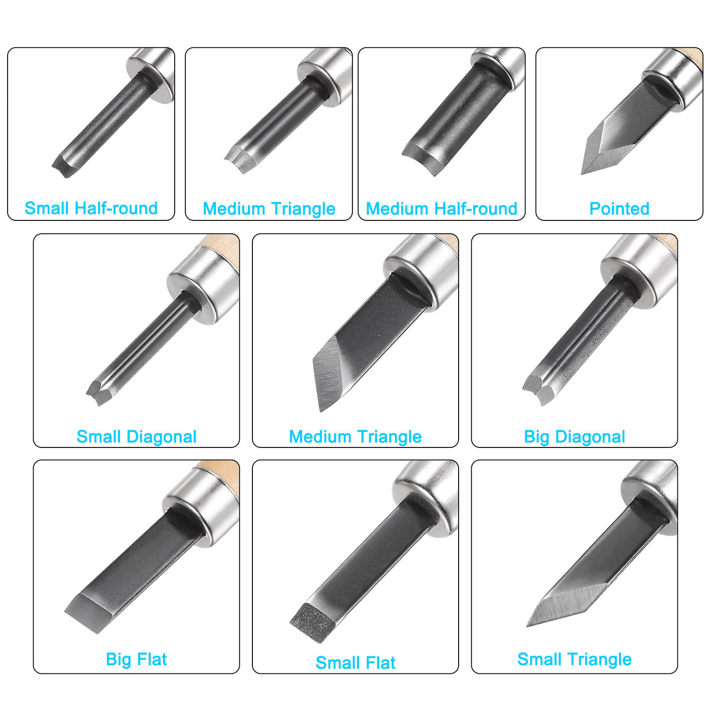 Harfington .,?!, []!@ &* |;:""''Half-round""Triangle! Diagonal ()Pointed,.? Craft:;[]°C Knife 1 Set (10pcs)
