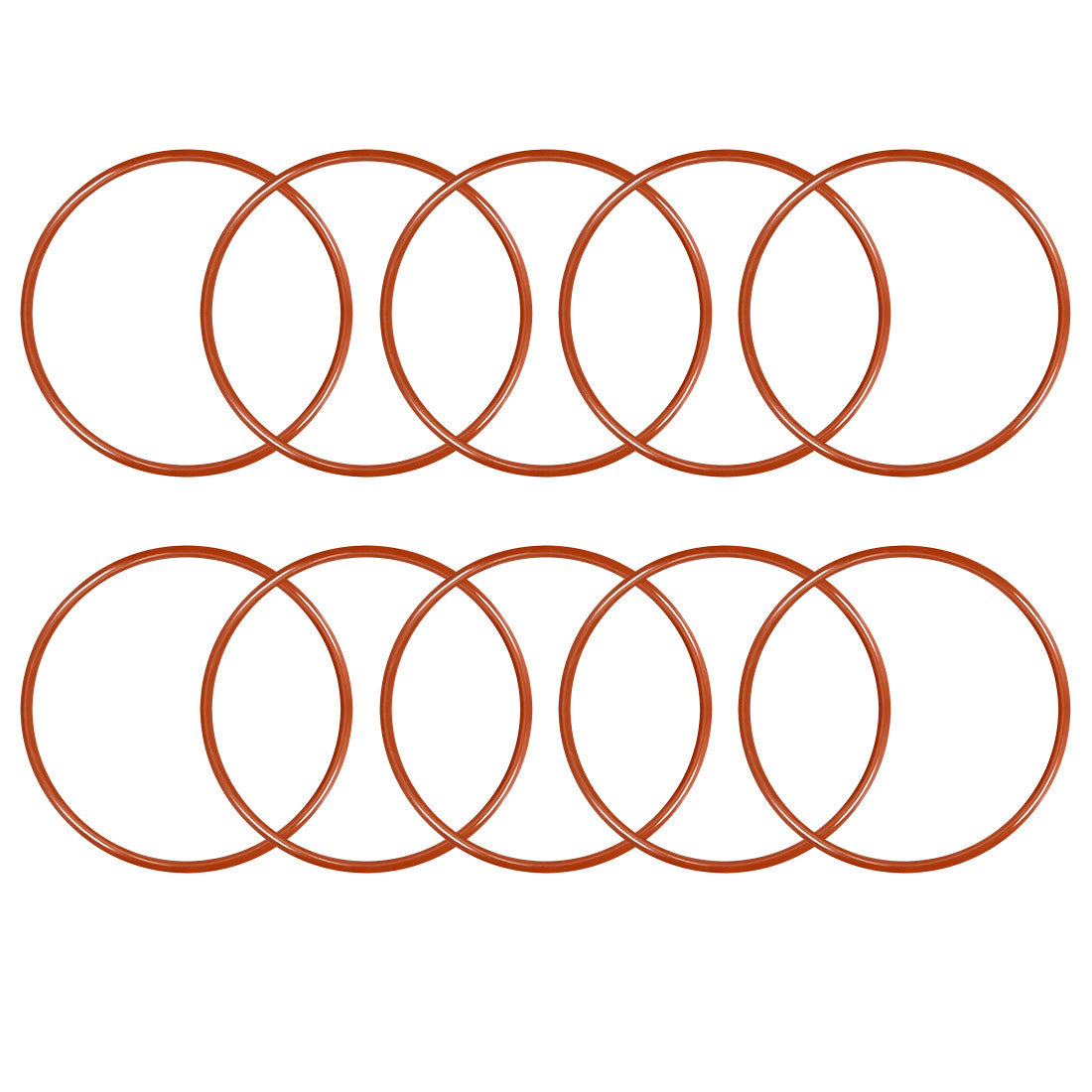 Harfington Silicone O-Ring VMQ Seal Rings Sealing Gasket Red