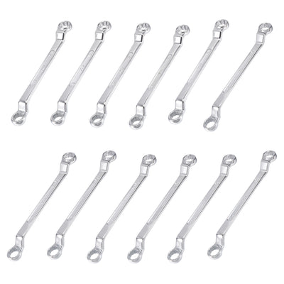 Harfington Metric 12 Point Offset Double Box End Wrench Chrome Plated, Cr-V