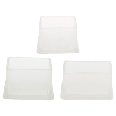 Harfington Clear PVC Chair Leg Caps End Pad Feet Cover Furniture Slider Floor Protector 4pcs Reduce Noise Anti Scratch