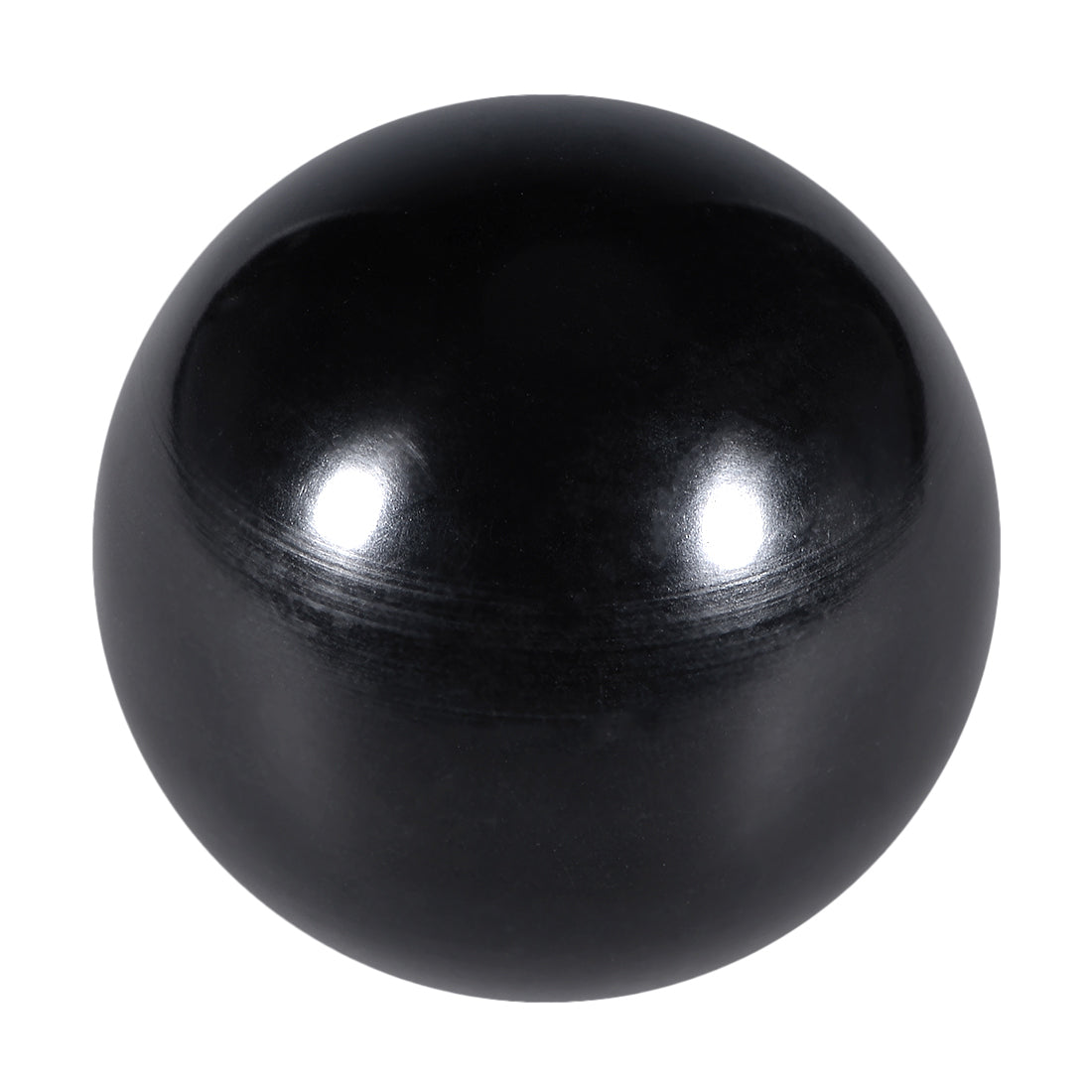 Harfington 2 Pcs Thermoset Ball Knob Female Thread Machine Handle Smooth Rim Black