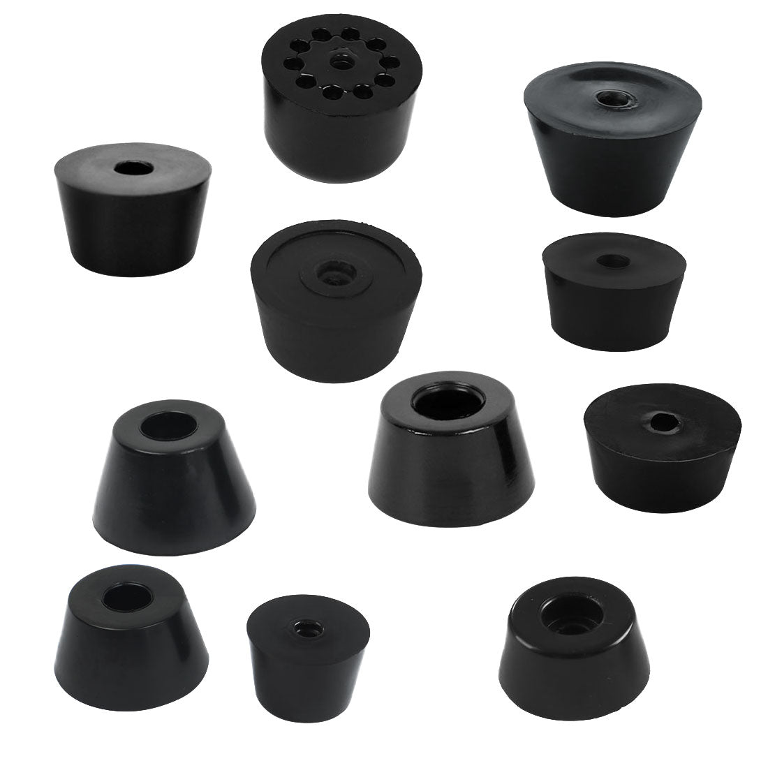 Harfington 16pcs Rubber Feet Bumper Buffer Table Chair Leg Pad Protector with Metal Washer