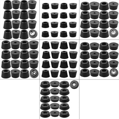 Harfington 16pcs Rubber Feet Bumper Floor Protector for Furniture Chair Feet with Washer