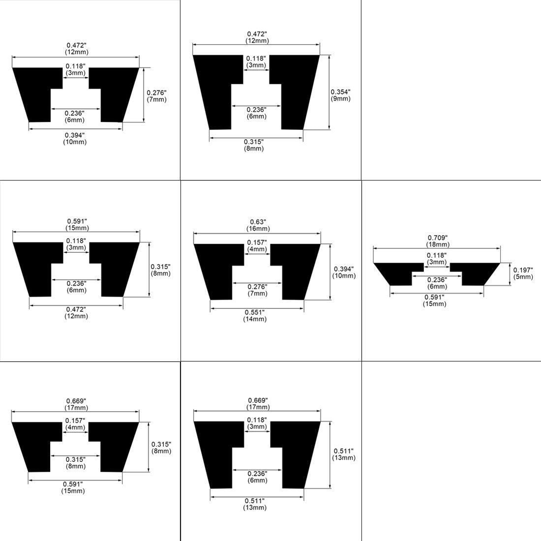 Harfington 18 Stück Gummifüße, Stoßstangenpuffer, Schrank, Schreibtischbeinpolsterschutz mit Metallscheibe