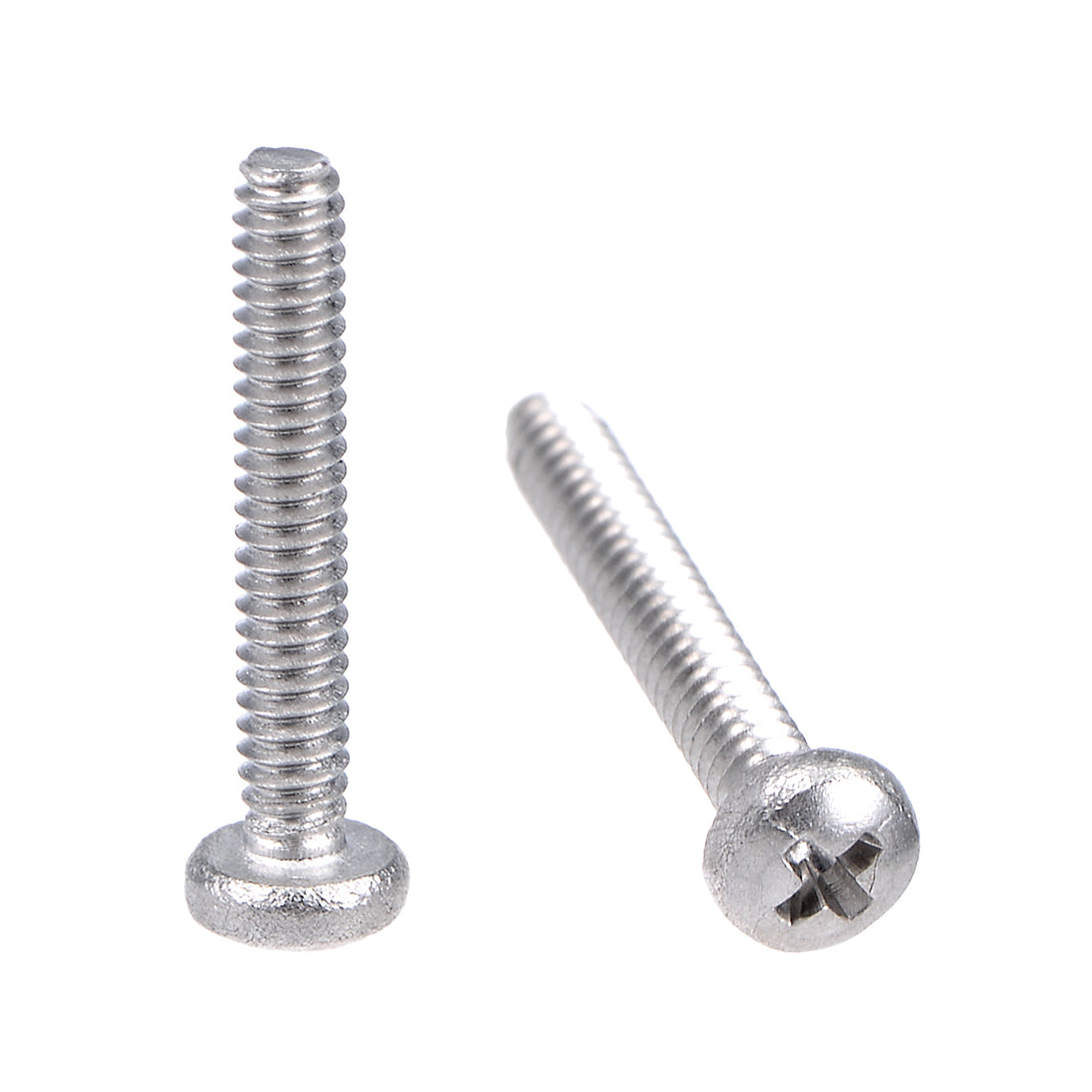 Harfington Machine Screws Pan Phillips Cross Head Screw 304 Stainless Steel Fasteners Bolts 100Pcs