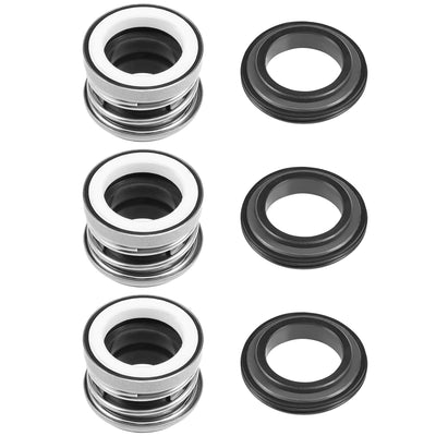 Harfington Mechanical Shaft Seal Replacement for Pool Spa Pump 3pcs