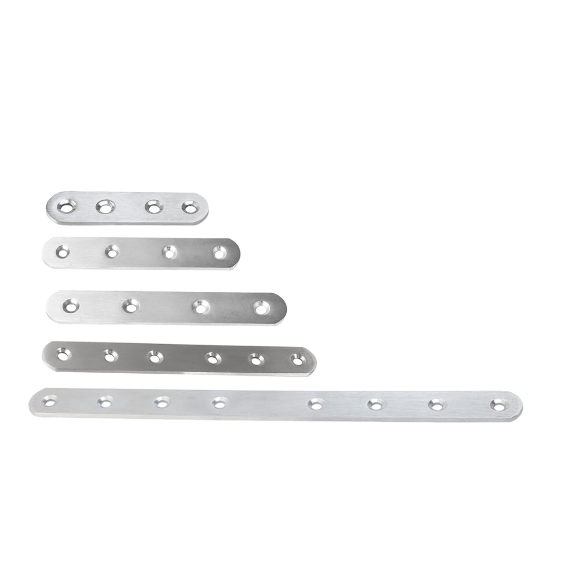 Harfington Straight Brackets Stainless Steel Flat Brace Fastener Brackets with Screws 8pcs
