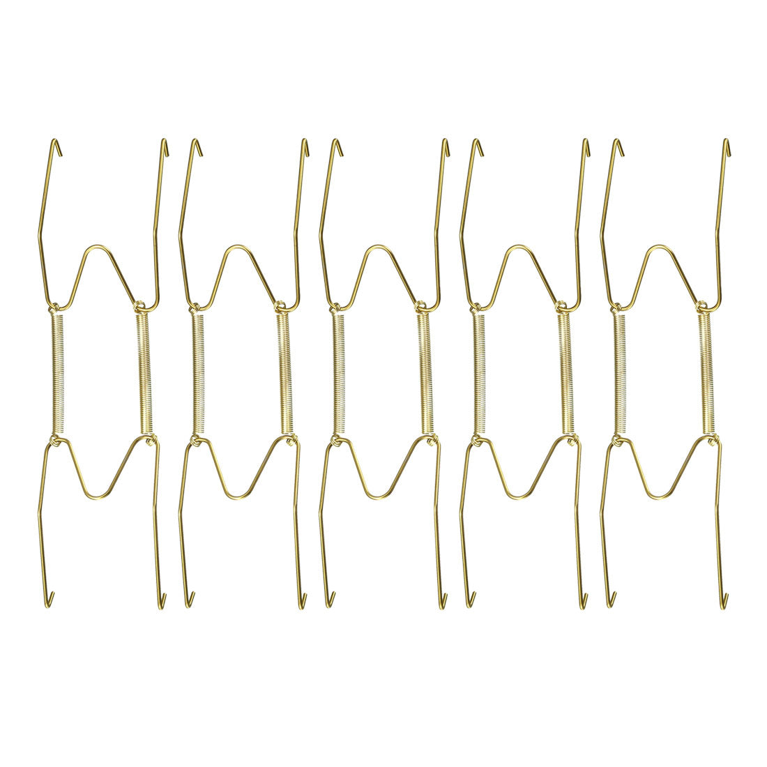 Harfington Plate Hanger, Zinc Plated Invisible Wall Decorative Hooks with Tip Protectors, 5 Pcs