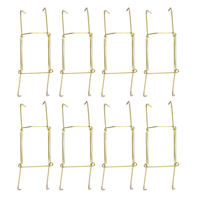 Harfington Plate Hanger, Zinc Plated Invisible Wall Decorative Hooks with Tip Protectors, 8 Pcs