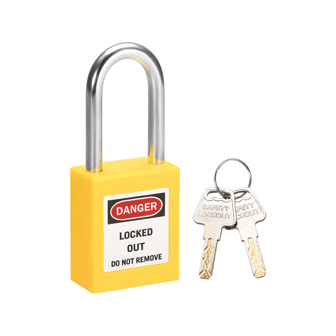 Harfington Lockout Tagout Safety Padlock 38mm Steel Shackle 2Pcs