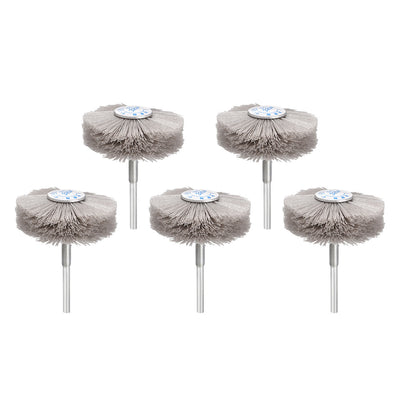 Harfington Abrasive Nylon Wheel Brush with 1/4 inch Shank for Polish Grinder 5pcs
