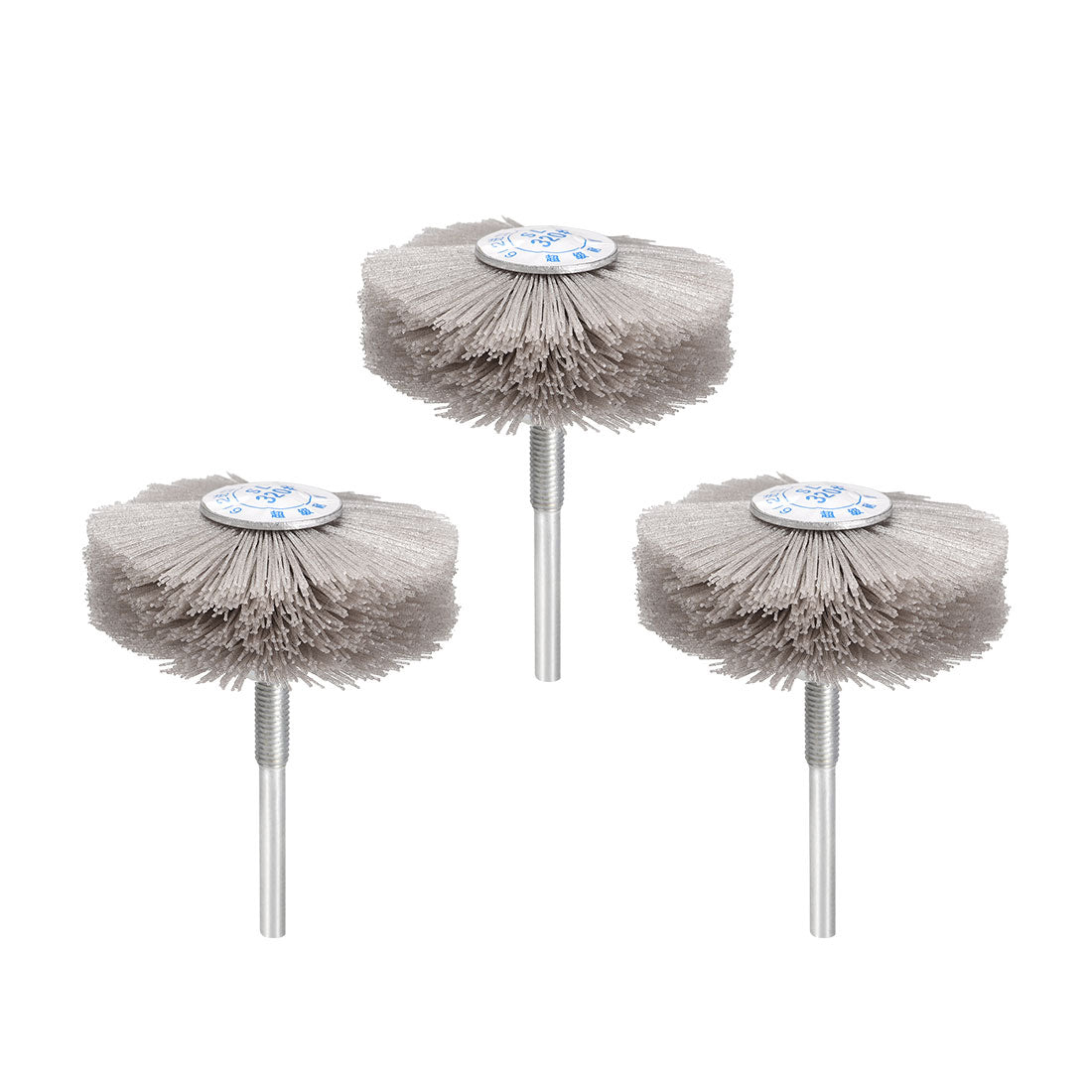 Harfington Abrasive Nylon Wheel Brush with 1/4 inch Shank for Polish Grinder 3pcs
