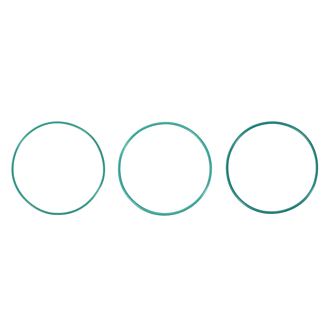 Harfington Fluorine Rubber O-Rings, FKM Seal Gasket for Vehicle Machinery Green, Pack of 5