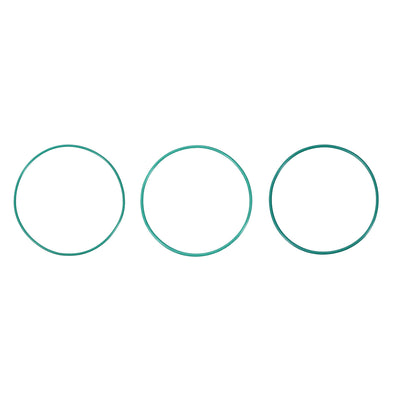 Harfington Fluorine Rubber O-Rings, FKM Seal Gasket for Vehicle Machinery Green, Pack of 5