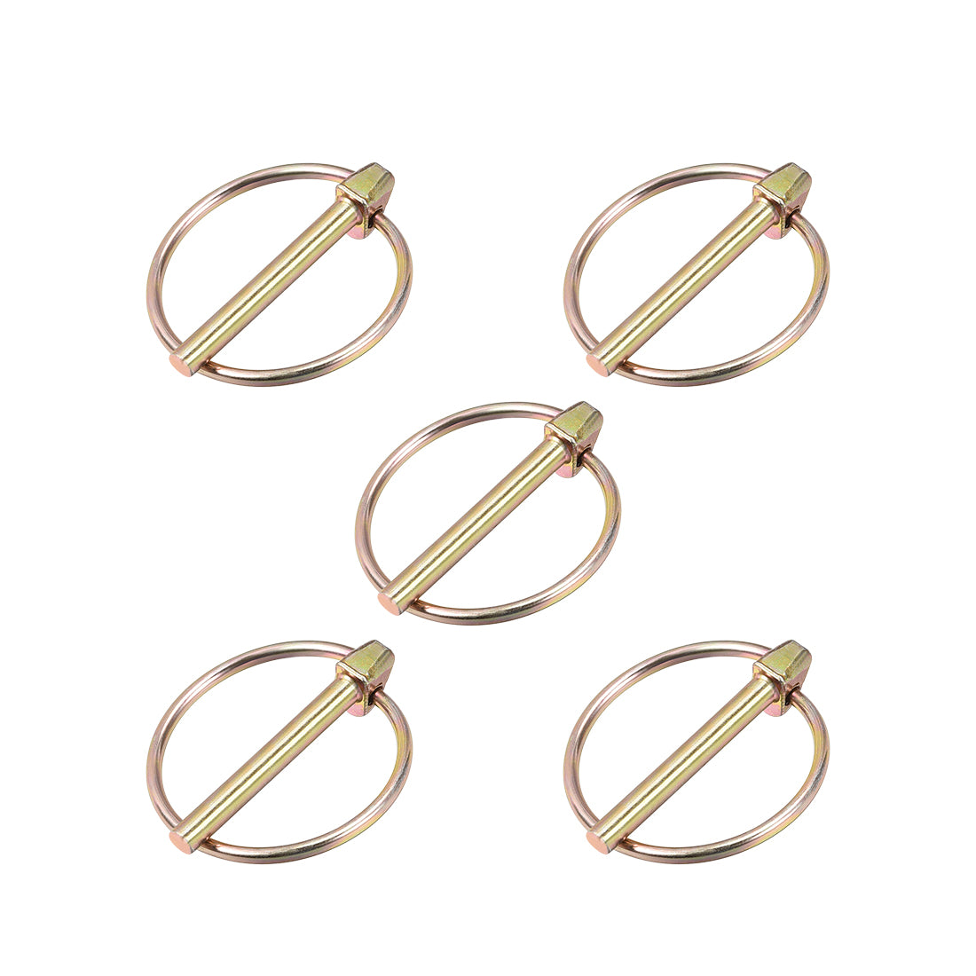 Harfington Linch Pin with Ring Assortment Kit for Boat Trailer Tractor 5Pcs