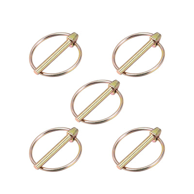 Harfington Linch Pin with Ring Assortment Kit for Boat Trailer Tractor 5Pcs
