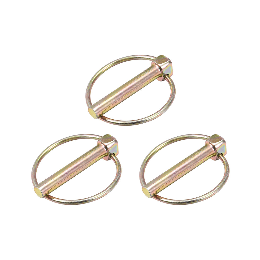 Harfington Linch Pin with Ring Assortment Kit for Boat Trailer Tractor 3Pcs