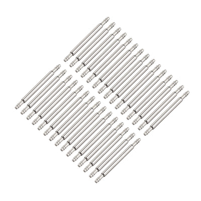 Harfington Spring Bar Pins Double Fringe Stainless Steel Watch Band Pins 30Pcs
