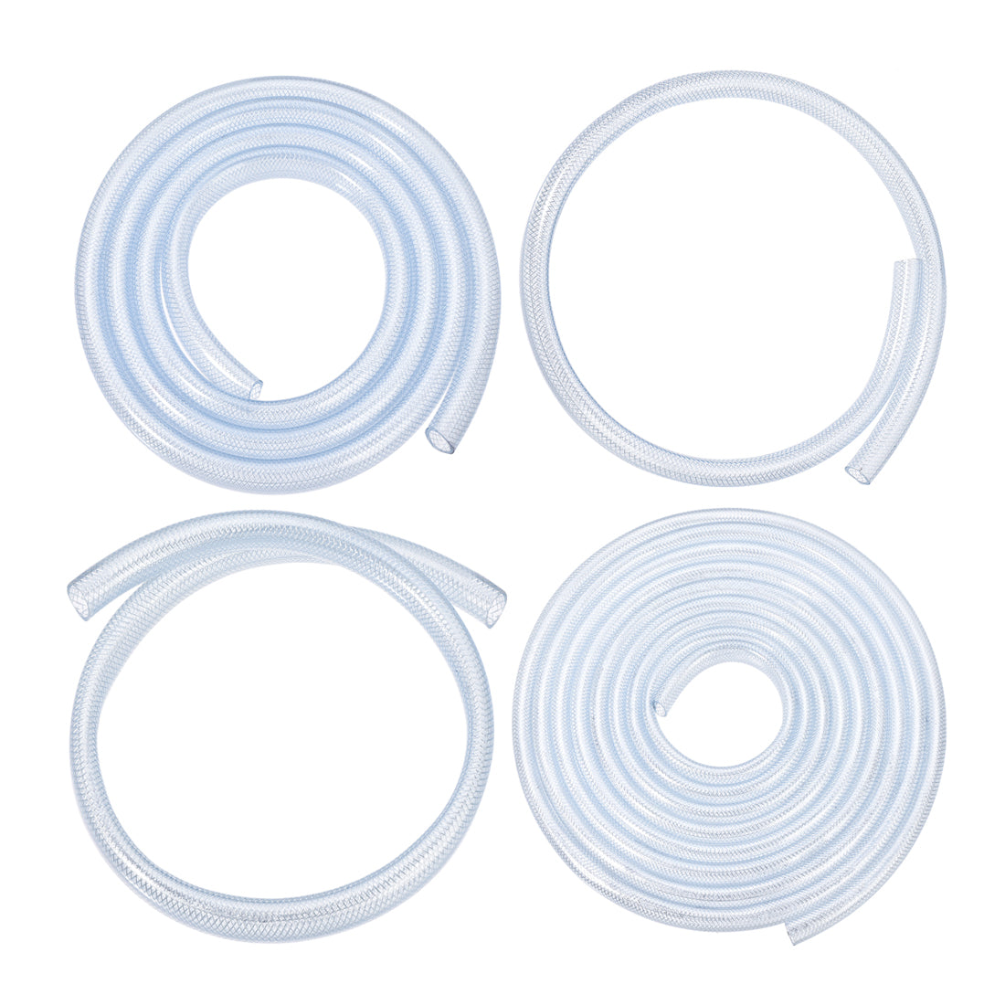 Harfington PVC Tubing Clear Braided Flexible Heavy-Duty Hose Tube