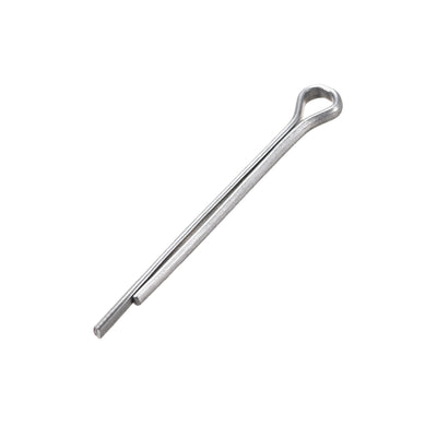 Harfington Split Cotter Pin  Carbon Steel 2-Prongs Silver 300Pcs