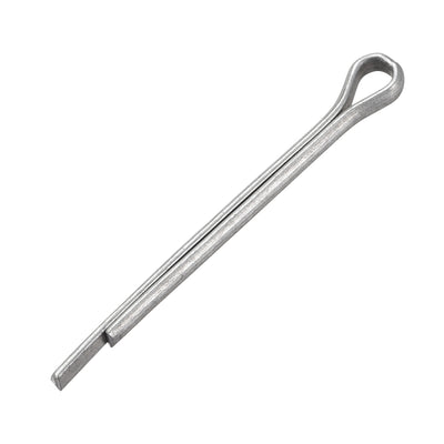 Harfington Split Cotter Pin  Carbon Steel 2-Prongs Silver 150Pcs