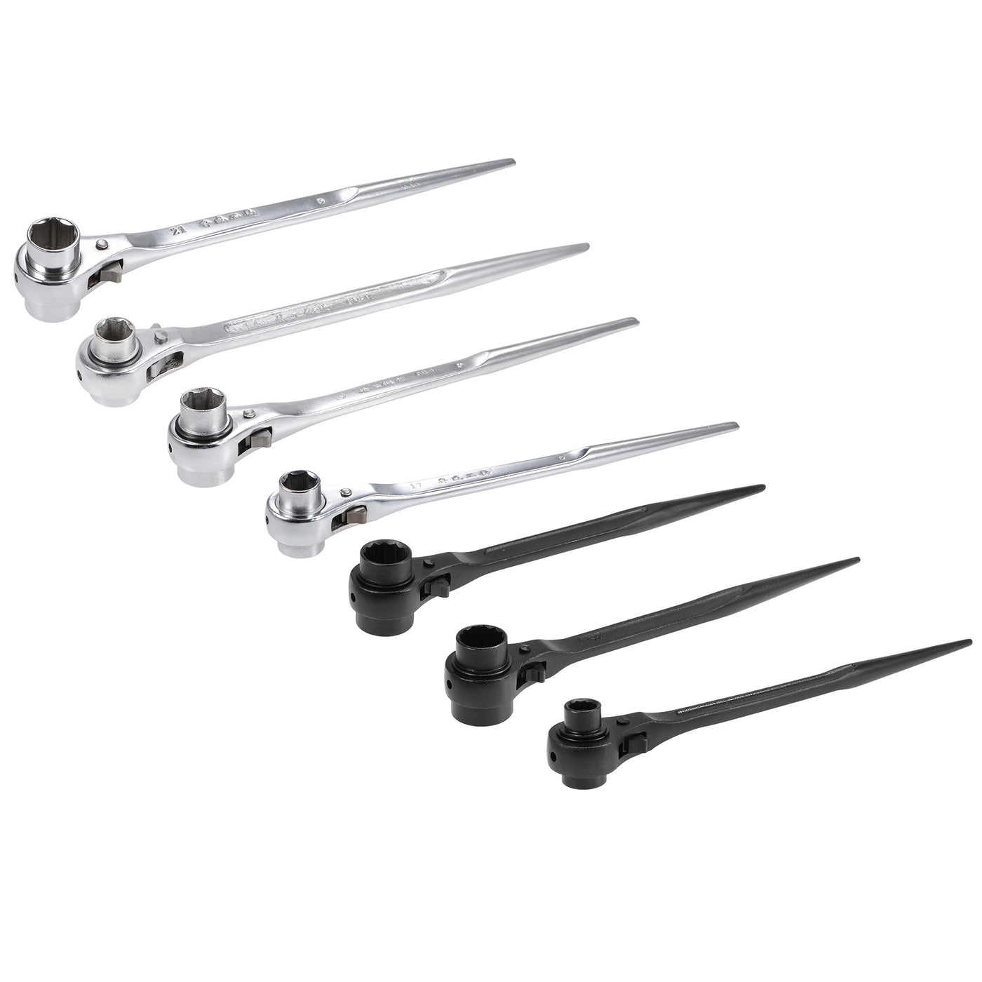 Harfington 12 Point Dual Socket Ratchet Wrench, Ratcheting Scaffold Spanner